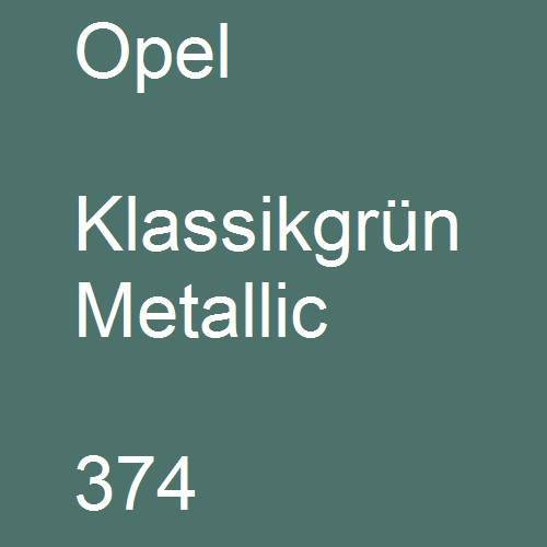 Opel, Klassikgrün Metallic, 374.